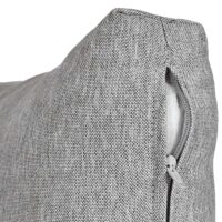 Garten Lounge Set aus Akazienholz mit hellgrauen Polstern