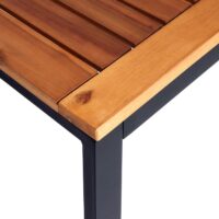 Gartenlounge Set aus Aluminium und Akazienholz hellgrau MVG-zertifiziert