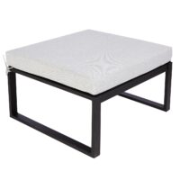 Gartenlounge Set aus Aluminium und Akazienholz hellgrau MVG-zertifiziert