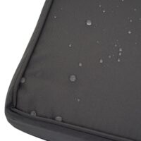 Gartenlounge Set aus Metall mit grauen Polstern Sofa und Sessel