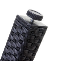 Poly-Rattan Gartenmöbel Set anthrazit mit Kissen für Balkon