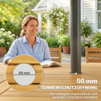 Gartenmöbel Set 7-teilig klappbar mit Tisch und 6 Stühlen Holz