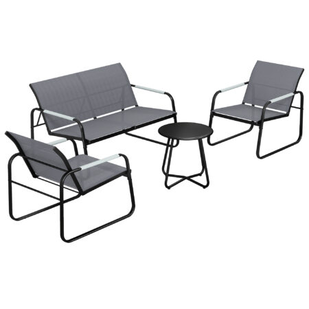 Gartenmöbel Set Sitzgruppe für 4 Personen mit Sofa Sessel und Tisch