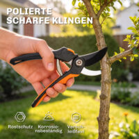 Gartenscheren Set mit Astschere für Strauchpflege 2-teilig