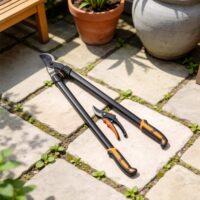 Gartenscheren Set mit Astschere für Strauchpflege 2-teilig