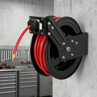 Gartenschlauchaufroller automatisch wandmontiert 15m Metall