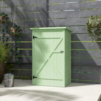 Gartenschrank abschliessbar mit Ablage und Bodenplatte Holz