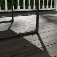 Gartensessel mit Sitzkissen, Loungesessel, belastbar bis 120 kg, Farbe Grau.