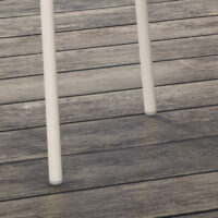 Gartenstuhl 4er-Set, stapelbar, belastbar bis 120 kg, Farbe Grau.