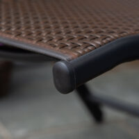 Gartenstuhl Polyrattan klappbar verstellbar wetterfest braun schwarz