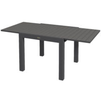 Gartentisch wetterfest für Garten und Terrasse 162x80x75cm grau