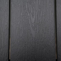 Gartentisch Esstisch wetterfest für 6 Personen Aluminium schwarz