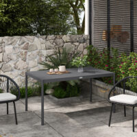 Gartentisch wetterfest für Garten und Terrasse Aluminium