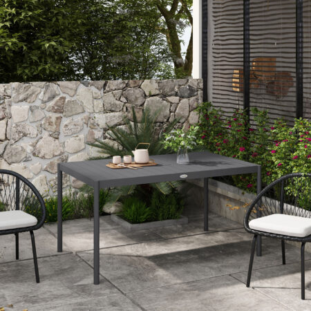 Gartentisch wetterfest für Garten und Terrasse Aluminium