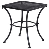 Gartentisch Beistelltisch für Garten Terrasse Metall schwarz
