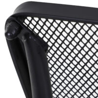 Gartentisch Beistelltisch für Garten Terrasse Metall schwarz