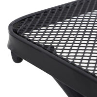 Gartentisch Beistelltisch für Garten Terrasse Metall schwarz