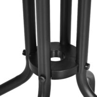 Gartentisch Balkontisch Bistrotisch rund mit Glas 60cm Metall