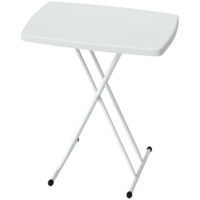Gartentisch Bistrotisch tragbar Outdoor für Garten Terrasse weiss