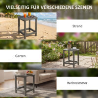 Gartentisch Balkontisch Esstisch wetterfest Outdoor für Terrasse