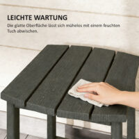 Gartentisch Balkontisch Esstisch wetterfest Outdoor für Terrasse