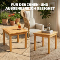 Gartentisch quadratisch wetterfest mit verstellbaren Füssen Outdoor