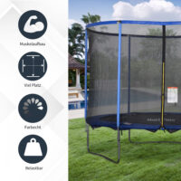 Gartentrampolin mit Sicherheitsnetz für Kinder und Erwachsene 305cm