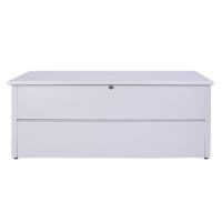 Gartentruhe Kissenbox Wasserdicht Edelstahl 69x165x85cm 692l hellgrau