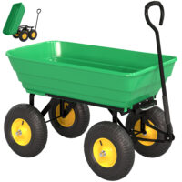 Gartenwagen Handwagen mit Kippfunktion 200kg 75L Kunststoffwanne