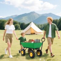 Gartenwagen Handwagen mit Kippfunktion 200kg 75L Kunststoffwanne