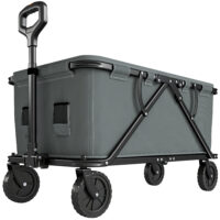Gartenwagen Transportwagen klappbar mit Plane 120kg