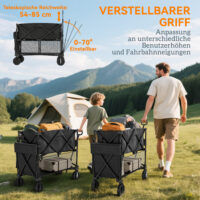 Gartenwagen Transportwagen mit herausnehmbarer Plane 200kg