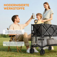 Gartenwagen Transportwagen mit herausnehmbarer Plane 200kg