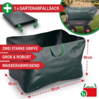 Praktischer Gartenwagen mit Kippfunktion für einfaches Entladen.
