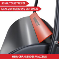 Gartenwalze mit 50cm Breite für gleichmäßige Rasenpflege und Saatgut-Einarbeitung.