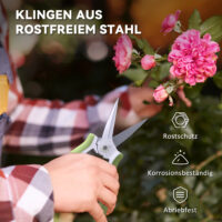Gartenwerkzeug Set mit Gartenschere und Astschere Edelstahl