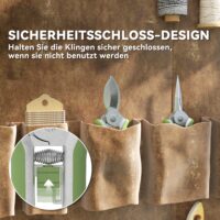 Gartenwerkzeug Set mit Gartenschere und Astschere Edelstahl