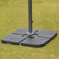 Gastronomie-Ampelschirm 3,5x3,5m anthrazit drehbar ohne Ständer