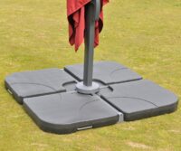 Gastronomie-Ampelschirm 3x3m anthrazit mit Ständer