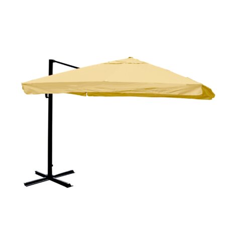 Gastronomie-Ampelschirm 3x4m Flap creme drehbar ohne Ständer