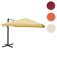 Gastronomie-Ampelschirm 3x4m Flap creme drehbar ohne Ständer