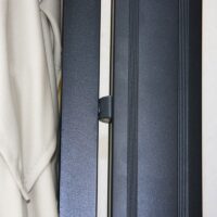 Gastronomie-Ampelschirm 3x3m Flap creme-grau ohne Ständer