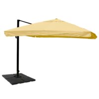 Gastronomie-Ampelschirm 3,5x3,5m Flap creme mit Ständer