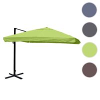 Gastronomie-Ampelschirm 3x3m Flap grün ohne Ständer