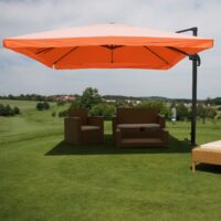 Gastronomie-Ampelschirm 3x4m Flap terracotta ohne Ständer