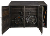 Geräteschuppen aus Holz anthrazit grau MVG-zertifiziert 180x250x93 cm