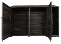Geräteschuppen aus Holz anthrazit grau MVG-zertifiziert 180x250x93 cm