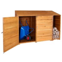 Geräteschuppen aus Holz natur geräumig MVG-zertifiziert 180x250 cm