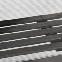 3-stufiges Gewächshaus aus Holz, wetterfest, in Dunkelgrau.