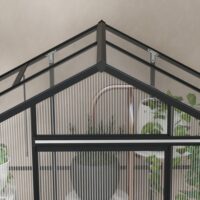 Gewächshaus Aluminium 131x192x203cm Treibhaus 2.51m²